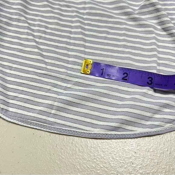 Lululemon What The Sport Singlet Silver Stripe Silver Fox White - Picture 5 of 9